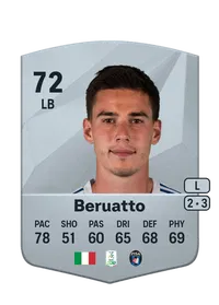 Pietro Beruatto Common 72 Overall Rating