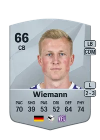 Niklas Wiemann Common 66 Overall Rating