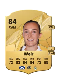 Caroline Weir Rare 84 Overall Rating