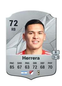 Andrés Herrera Rare 72 Overall Rating