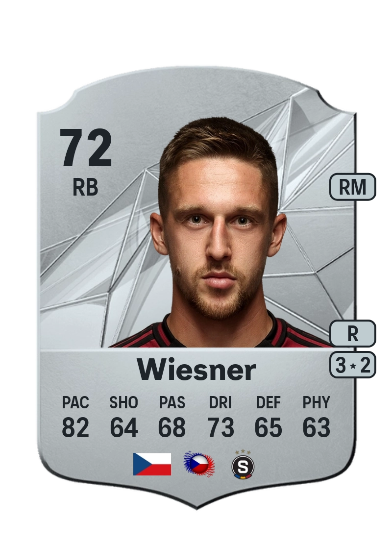 Tomáš Wiesner Rare 72 Overall Rating