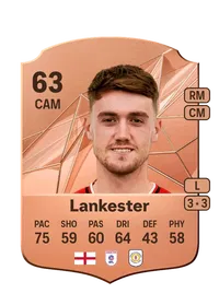 Jack Lankester Rare 63 Overall Rating