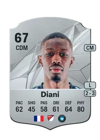 Djibril Diani Rare 67 Overall Rating