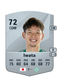 Tomoki Iwata Common 72 Overall Rating