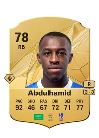 Saud Abdulhamid Rare 78 Overall Rating