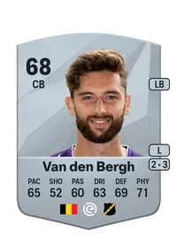 Jan Van den Bergh Common 68 Overall Rating