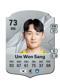 Um Won Sang Rare 73 Overall Rating