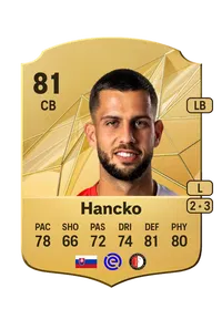 Dávid Hancko Rare 81 Overall Rating