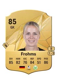 Merle Frohms Rare 85 Overall Rating