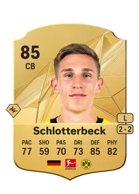 Nico Schlotterbeck Rare 85 Overall Rating