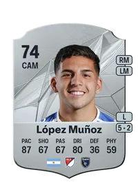 Hernán López Muñoz Rare 74 Overall Rating