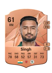 Manvir Singh Rare 61 Overall Rating