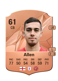 Taylor Allen Rare 61 Overall Rating