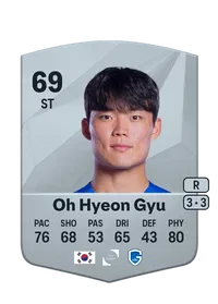 Oh Hyeon Gyu Common 69 Overall Rating