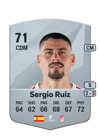 Sergio Ruiz Common 71 Overall Rating