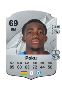 Kwame Poku Rare 69 Overall Rating