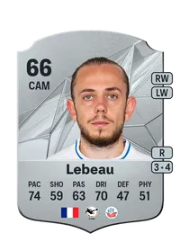 Adrien Lebeau Rare 66 Overall Rating