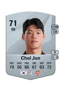 Choi Jun Common 71 Overall Rating