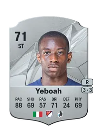 Kelvin Yeboah Rare 71 Overall Rating