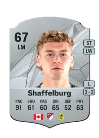 Jacob Shaffelburg Rare 67 Overall Rating