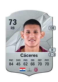 Juan José Cáceres Rare 73 Overall Rating