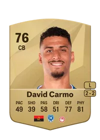 David Carmo Common 76 Overall Rating