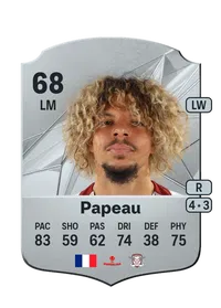 Jayson Papeau Rare 68 Overall Rating