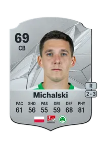 Damian Michalski Rare 69 Overall Rating