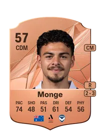 Fabian Monge Rare 57 Overall Rating