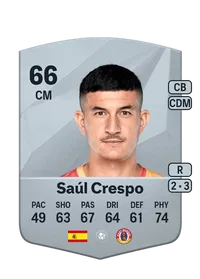 Saúl Crespo Common 66 Overall Rating