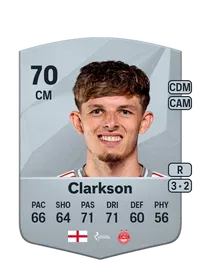 Leighton Clarkson Common 70 Overall Rating