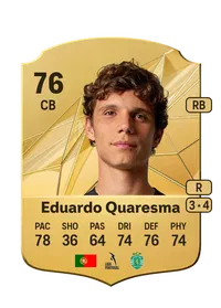 Eduardo Quaresma Rare 76 Overall Rating