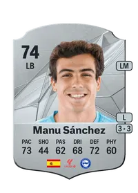 Manu Sánchez Rare 74 Overall Rating