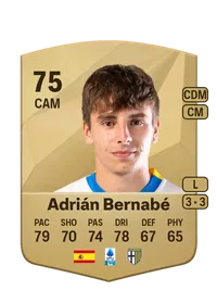 Adrián Bernabé Common 75 Overall Rating