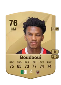 Hicham Boudaoui Common 76 Overall Rating