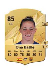 Ona Batlle Rare 85 Overall Rating