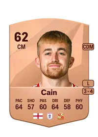 Jake Cain Common 62 Overall Rating