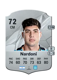 Juan Ignacio Nardoni Rare 72 Overall Rating