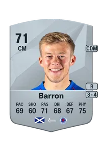 Connor Barron Common 71 Overall Rating