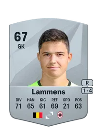 Senne Lammens Common 67 Overall Rating