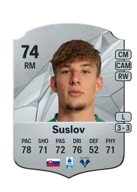 Tomáš Suslov Rare 74 Overall Rating