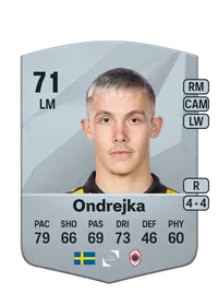 Jacob Ondrejka Common 71 Overall Rating