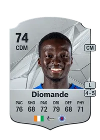 Mohammed Diomande Rare 74 Overall Rating