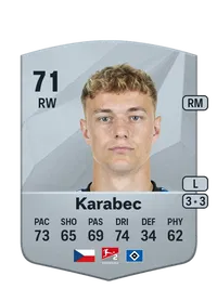 Adam Karabec Common 71 Overall Rating