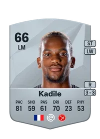 Junior Kadile Common 66 Overall Rating