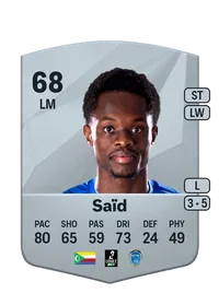 Rafiki Saïd Common 68 Overall Rating