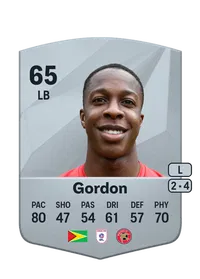 Liam Gordon Common 65 Overall Rating