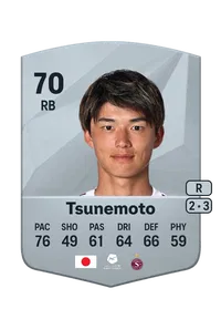 Keigo Tsunemoto Common 70 Overall Rating