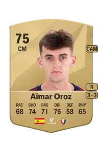 Aimar Oroz Common 75 Overall Rating