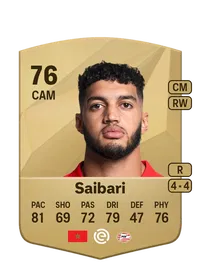 Ismael Saibari Common 76 Overall Rating